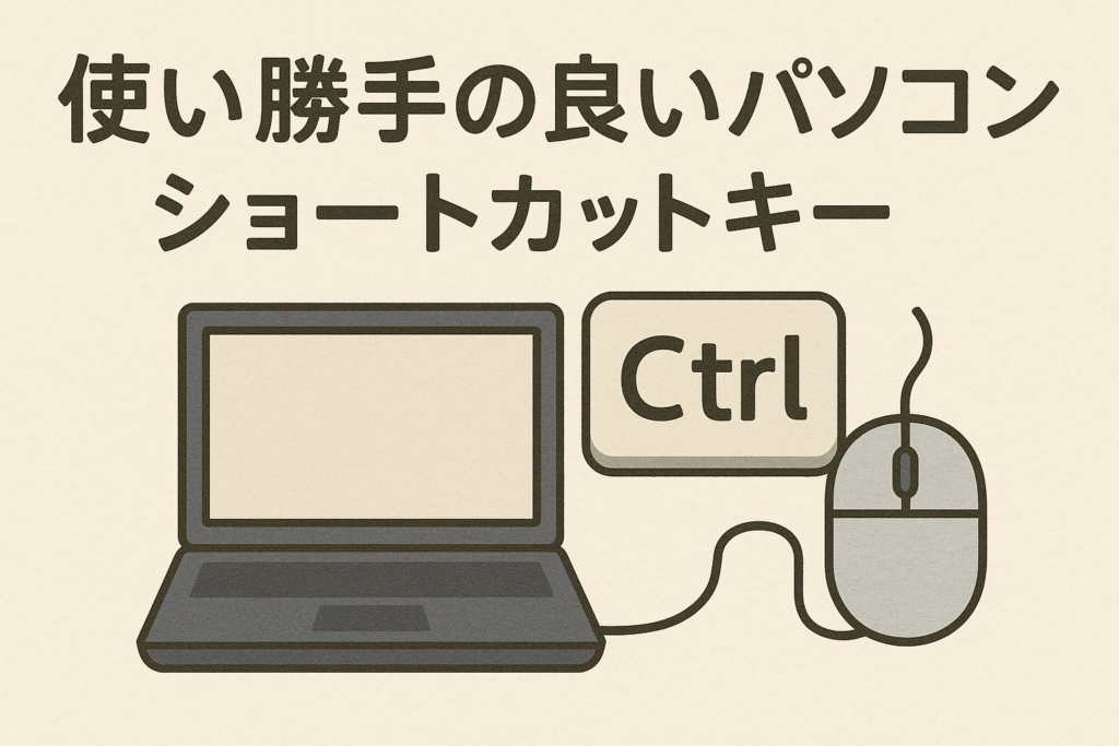 2024.03.00：使い勝手の良いパソコンのショートカットキー